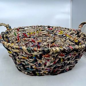 Trader Joe’s Handwoven Recycled Newspaper Basket
